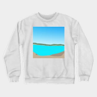 A Beach Landscape Crewneck Sweatshirt